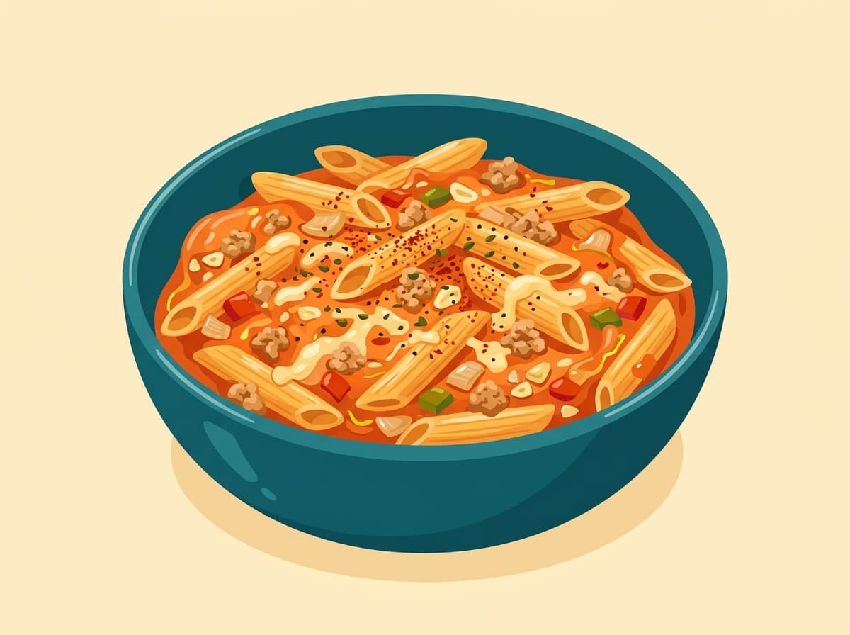 High-Protein Tomato Cream Pasta