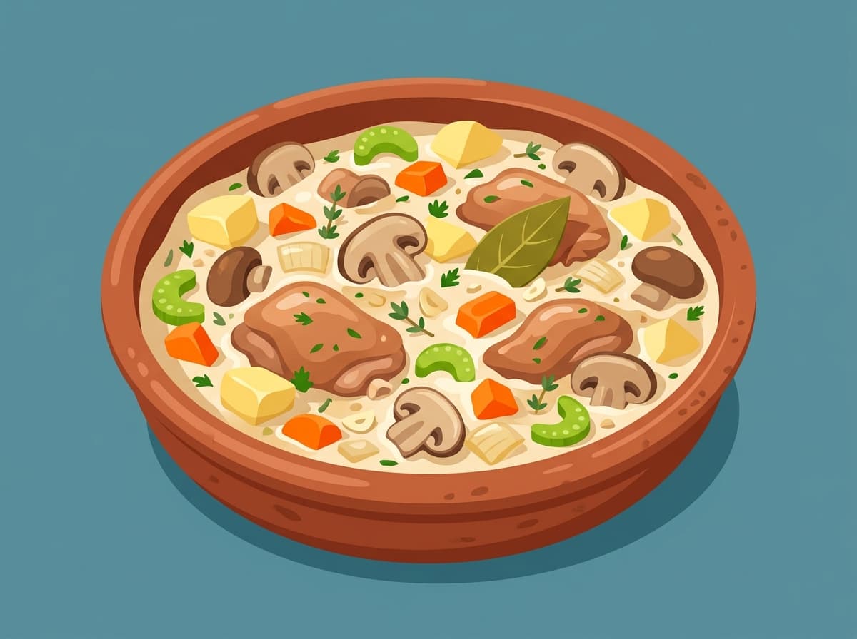 Chicken and Mushroom Cream Stew