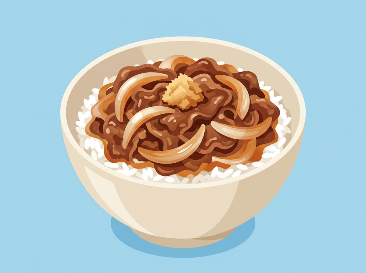 Gyudon (Japanese Beef Rice Bowl)